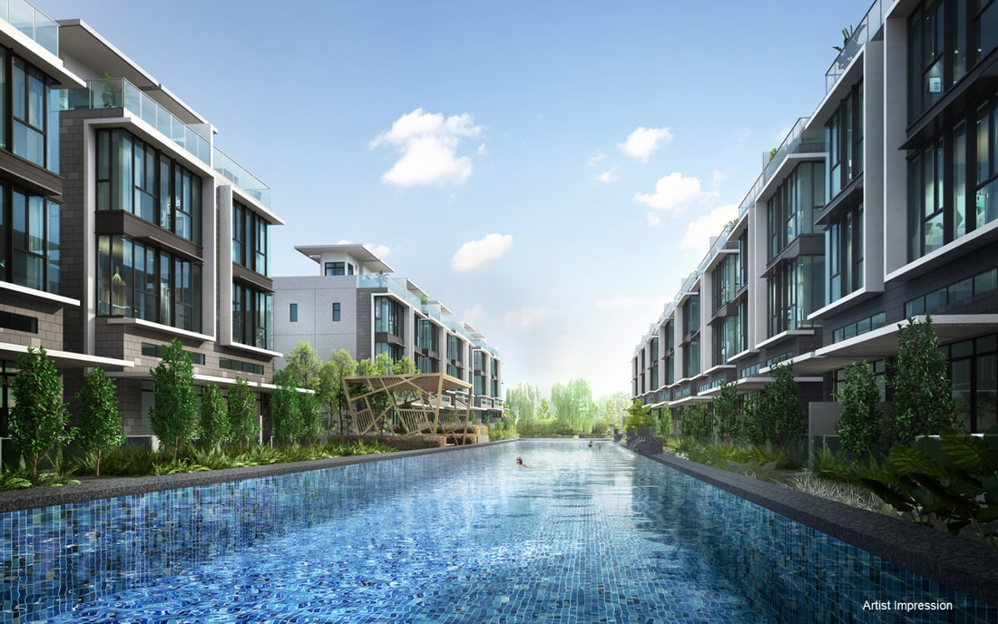Artist's impression of the Belgravia Ace Water Garden and 50-metre lap pool